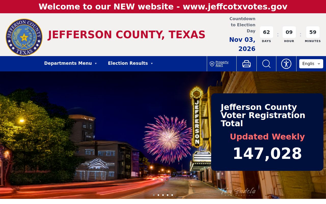 Jefferson street directory source, voter registration office information